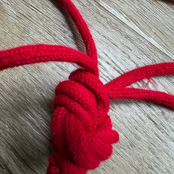 🆕🎁Artisanal creation: French red wool beret transformed into a shoulder bag! - Picture 7 of 8